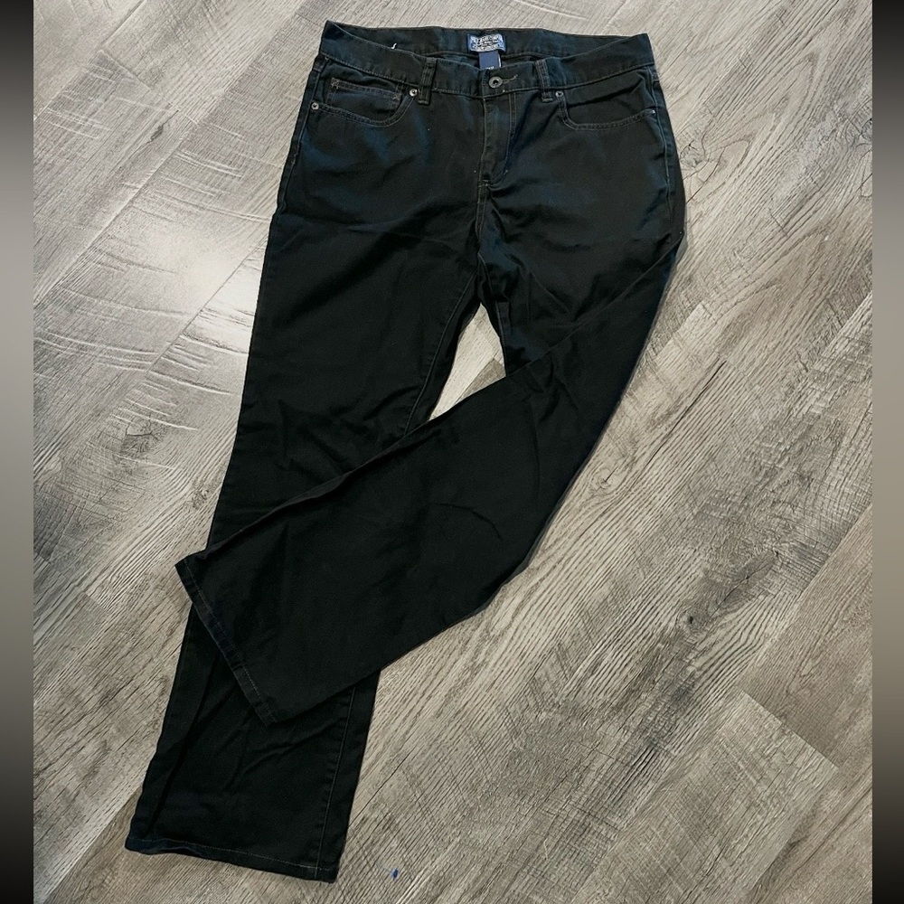 Ralph Lauren Polo Jeans Co Black Straight Leg Jeans 12x32